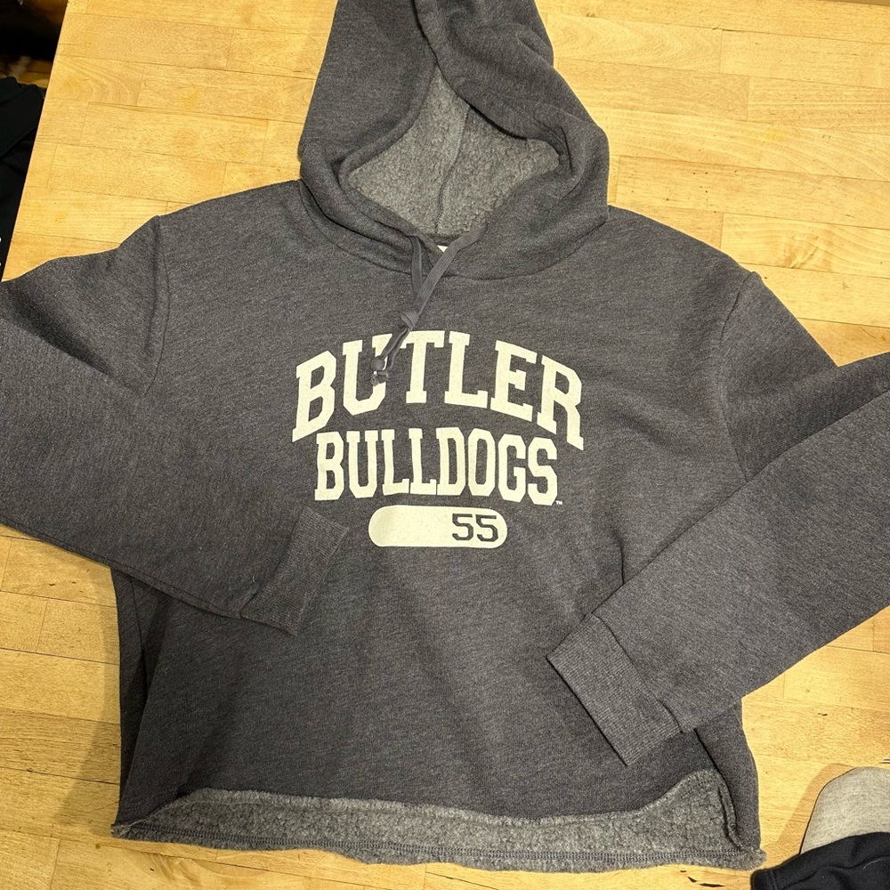 Butler University women’s cropped sweatshirt.